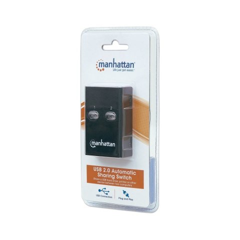 Przełącznik automatyczny Hi-Speed USB 2.0 2 PC - 1 USB Manhattan Przełącznik automatyczny Hi-Speed USB 2.0 2 PC - 1 USB Manhattan