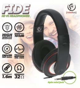 Słuchawki stereo z mikrofonem Fide Rebeltec