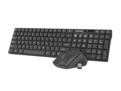 Zestaw 2 w 1 klawiatura + mysz Stingray US optyczna bezprzewodowa Natec
