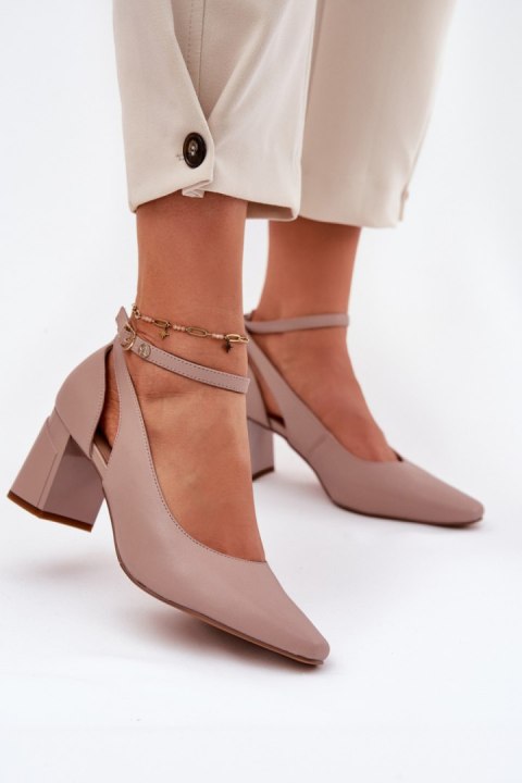 Czółenka Model Maciejka K6816-04 Beige - Step in style Czółenka Model Maciejka K6816-04 Beige - Step in style