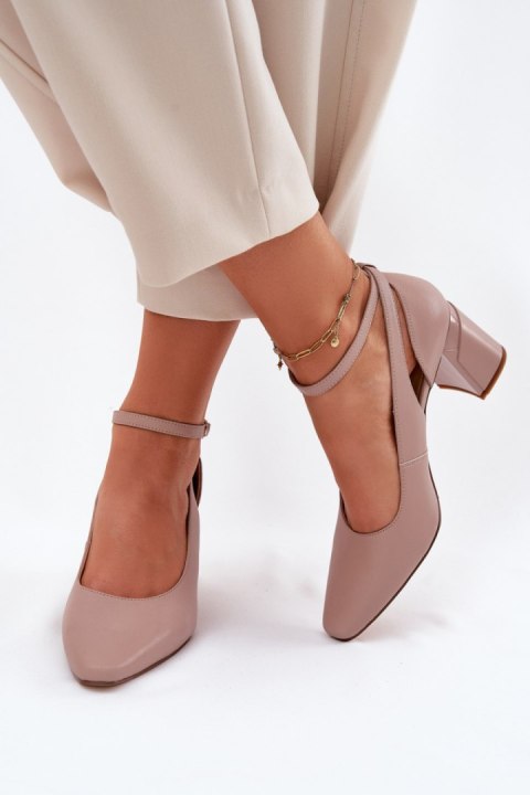 Czółenka Model Maciejka K6816-04 Beige - Step in style Czółenka Model Maciejka K6816-04 Beige - Step in style
