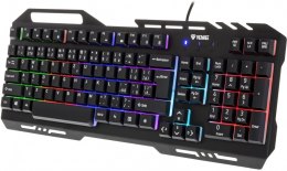 Klawiatura YKB 3200 Shadow metalowa, podświetlenie LED YENKEE