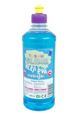 Klej do papieru PVA 500 ml niebieski TUBAN