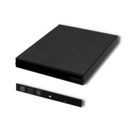 Obudowa/kieszeń na napęd optyczny CD/DVD SATA | USB2.0 | 9.5mm Qoltec