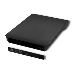 Obudowa/kieszeń na napęd optyczny CD/DVD SATA | USB3.0 | 9.5mm Qoltec