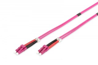 Patch cord światłowodowy FO LC-LC MM 50/125 OM4 duplex LSOH 10m Digitus