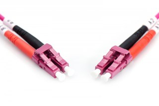 Patch cord światłowodowy FO LC-LC MM 50/125 OM4 duplex LSOH 3m Digitus