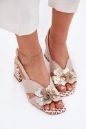 Sandały Model Laura Messi 2950 Beige - Step in style