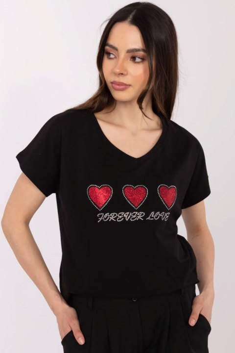 Tshirt Damski Model CLM-TS-1708.83 Black - Factory Price Tshirt Damski Model CLM-TS-1708.83 Black - Factory Price