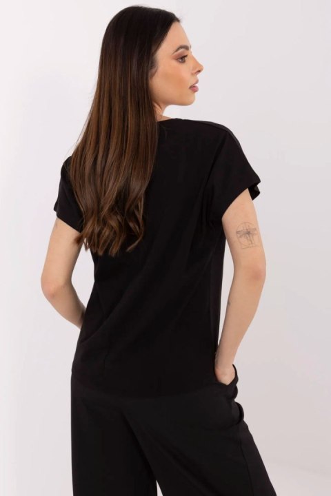 Tshirt Damski Model CLM-TS-1708.83 Black - Factory Price Tshirt Damski Model CLM-TS-1708.83 Black - Factory Price