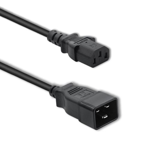 Kabel zasilający do UPS | C20/C13 | 1.2m Qoltec