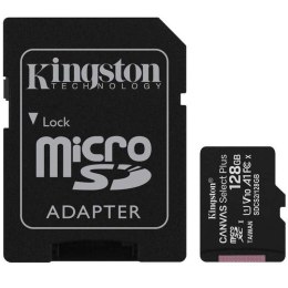 Karta pamięci microSD 128GB Canvas Select Plus 100MB/s Adapter Kingston