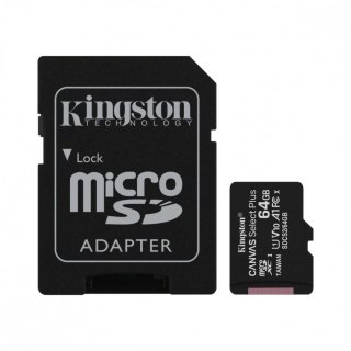 Karta pamięci microSD 64GB Canvas Select Plus 100MB/s Adapter Kingston
