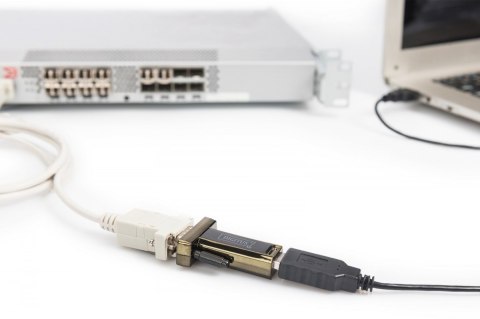 Konwerter/Adapter USB 2.0 do RS232 (DB9) z kablem USB A M/Ż długość 80cm Digitus