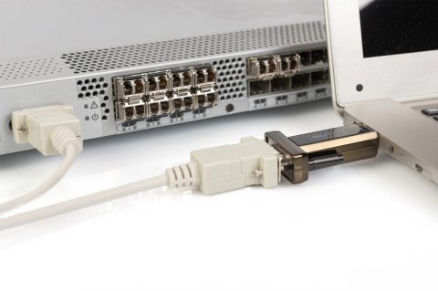 Konwerter/Adapter USB 2.0 do RS232 (DB9) z kablem USB A M/Ż długość 80cm Digitus