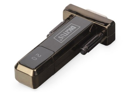 Konwerter/Adapter USB 2.0 do RS232 (DB9) z kablem USB A M/Ż długość 80cm Digitus