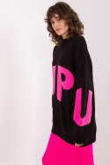 Sweter Damski Model BA-SW-8060.05P Black/Pink - Badu