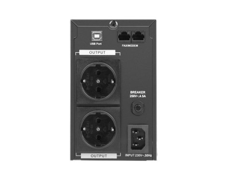 UPS Line-In 850VA Office Pure Sine Wave LCD 2X230v schuko Metalowa obudowa Armac UPS Line-In 850VA Office Pure Sine Wave LCD 2X230v schuko Metalowa obudowa Armac