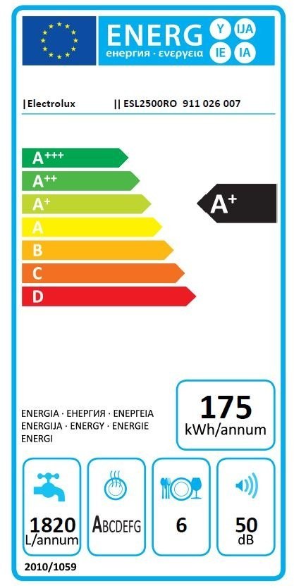 Zmywarka ESL2500RO Electrolux