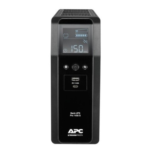BR1600SI UPS Back ProBR1600VA/960W 6xC13, AVR,LCD, Ładowarka USB A/C Czysta sinusoida przy pracy bateryjnej APC BR1600SI UPS Back ProBR1600VA/960W 6xC13, AVR,LCD, Ładowarka USB A/C Czysta sinusoida przy pracy bateryjnej APC