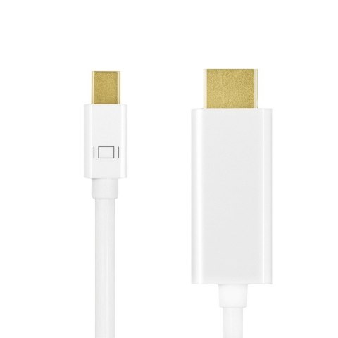 Kabel mini DisplayPort do HDMI,4K, 2m Biały LogiLink Kabel mini DisplayPort do HDMI,4K, 2m Biały LogiLink