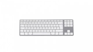 Klawiatura aluminiowa Mac Tenkeyless Bluetooth srebrna Matias