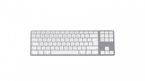 Klawiatura aluminiowa Mac Tenkeyless Bluetooth srebrna Matias