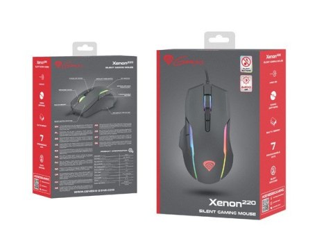 Mysz Xenon 220 dla graczy 6400 DPI podświetlenie RGB Genesis Mysz Xenon 220 dla graczy 6400 DPI podświetlenie RGB Genesis