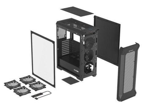 Obudowa Irid 505 V2 z oknem, ARGB, USB 3.0 Genesis
