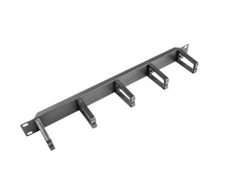Organizer kabli do szaf 19cali 1U Typ B czarny AK-1202-B Lanberg