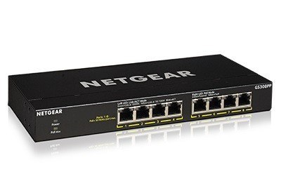 Przełącznik niezarządzalny GS308PP 8x1Gb PoE+ Netgear Przełącznik niezarządzalny GS308PP 8x1Gb PoE+ Netgear