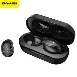 Słuchawki Bluetooth 5.0 T16 TWS + stacja dokująca Czarny AWEI