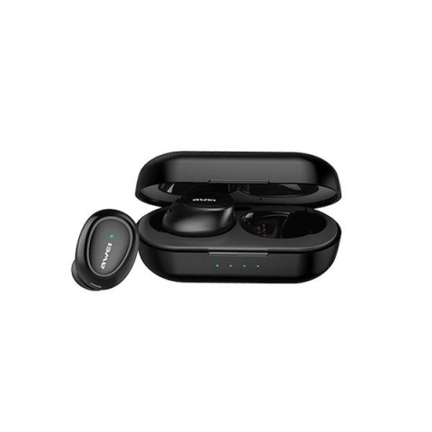 Słuchawki Bluetooth 5.0 T16 TWS + stacja dokująca Czarny AWEI Słuchawki Bluetooth 5.0 T16 TWS + stacja dokująca Czarny AWEI