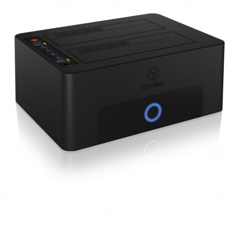 Stacja dokująca/klonująca IB-1232CL-U3 2x2,5" lub 3,5" SATA HDD, UASP & SATA III ( 6GBits/s ) IcyBox Stacja dokująca/klonująca IB-1232CL-U3 2x2,5" lub 3,5" SATA HDD, UASP & SATA III ( 6GBits/s ) IcyBox