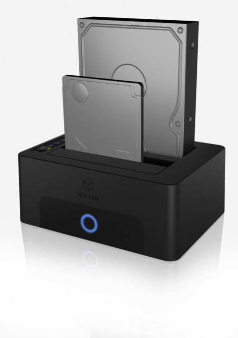 Stacja dokująca/klonująca IB-1232CL-U3 2x2,5" lub 3,5" SATA HDD, UASP & SATA III ( 6GBits/s ) IcyBox Stacja dokująca/klonująca IB-1232CL-U3 2x2,5" lub 3,5" SATA HDD, UASP & SATA III ( 6GBits/s ) IcyBox