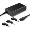 Zasilacz specjalizowany do HP | 65W | 3 wtyczki | + kabel zasilający Qoltec