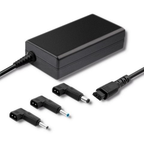 Zasilacz specjalizowany do HP | 65W | 3 wtyczki | + kabel zasilający Qoltec