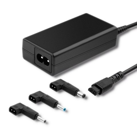 Zasilacz specjalizowany do HP | 65W | 3 wtyczki | + kabel zasilający Qoltec Zasilacz specjalizowany do HP | 65W | 3 wtyczki | + kabel zasilający Qoltec