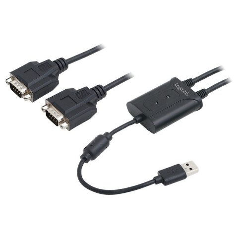 Adapter USB 2.0 do 2x port szeregowy LogiLink Adapter USB 2.0 do 2x port szeregowy LogiLink