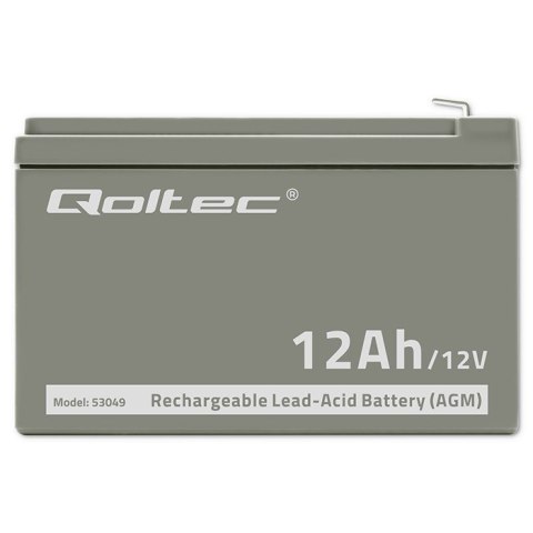Akumulator AGM 12V | 12Ah Qoltec Akumulator AGM 12V | 12Ah Qoltec