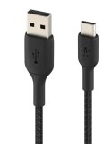 Kabel Braided USB-C USB-A 3m czarny Belkin
