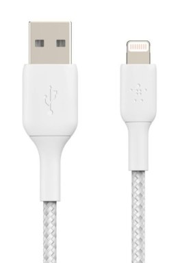 Kabel Braided USB- Lightning 1m biały Belkin