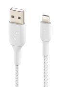 Kabel Braided USB- Lightning 1m biały Belkin