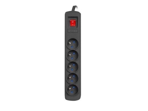 Listwa zasilająca R5 1.5m 5x230V PL 10A Czarna Armac