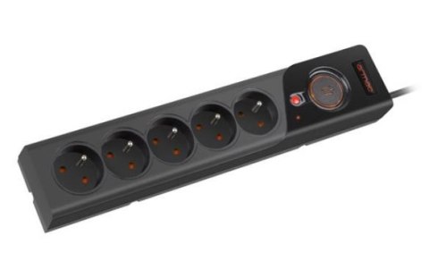 Listwa zasilająca Z5 1.5M 5x230V 10A Z5/15/CZ czarna Armac Listwa zasilająca Z5 1.5M 5x230V 10A Z5/15/CZ czarna Armac