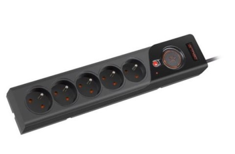 Listwa zasilająca Z5 3m 5x230V 10A Z5/30/CZ czarna Armac Listwa zasilająca Z5 3m 5x230V 10A Z5/30/CZ czarna Armac