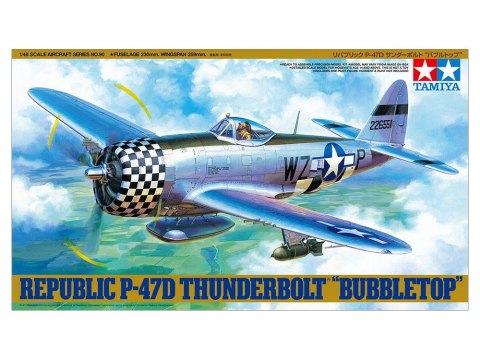 Model plastikowy P-47D Thunderbolt Bubbletop Tamiya Model plastikowy P-47D Thunderbolt Bubbletop Tamiya