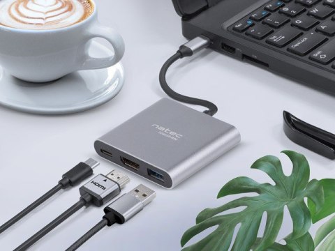 Multi Port Fowler mini USB-C PD, USB 3.0, HDMI 4K Natec Multi Port Fowler mini USB-C PD, USB 3.0, HDMI 4K Natec