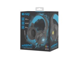 Słuchawki Warhawk RGB dla graczy czarno-niebieskie Fury