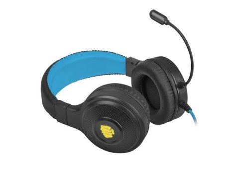 Słuchawki Warhawk RGB dla graczy czarno-niebieskie Fury Słuchawki Warhawk RGB dla graczy czarno-niebieskie Fury